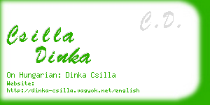 csilla dinka business card